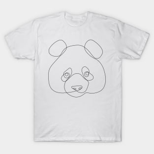 One Line Panda T-Shirt